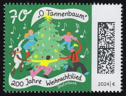 3871 Weihnachtslied O Tannenbaum, postfrisch **