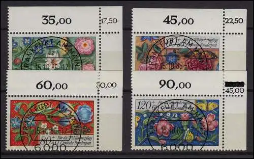1259-1262 Wohlfahrt 1985, Miniaturen - KBWZ O FfM