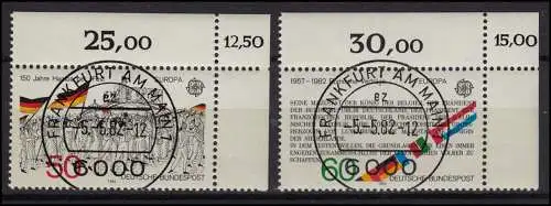 1130-1131 Europa CEPT 1982, Historische Ereignisse - KBWZ O FfM