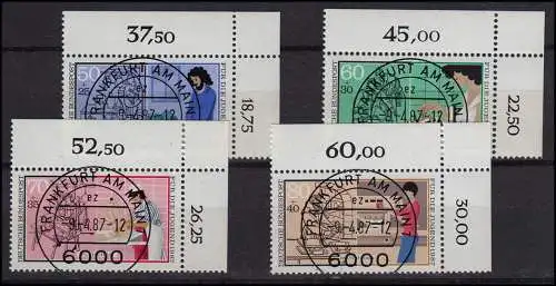 1315-1318 Jugend 1987 Handwerksberufe - KBWZ O FfM