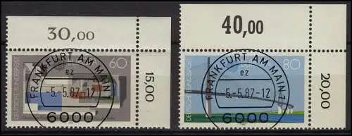 1321-1322 Europa CEPT 1987 Moderne Architektur - KBWZ O FfM