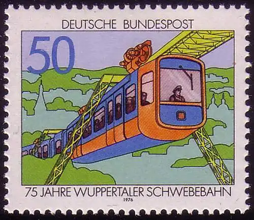 881 Wuppertaler Schwebebahn, postfrisch **