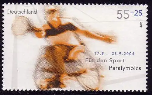 2384 Sporthilfe 55+25 Cent Rollstuhl-Tennis, postfrisch **