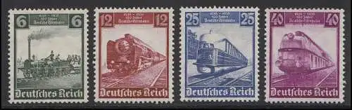 580-583 Eisenbahn 1935 - kompletter Satz, postfrisch **