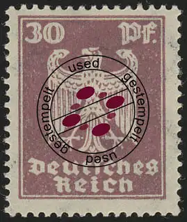 359X Reichsadler 30 Pfennig O