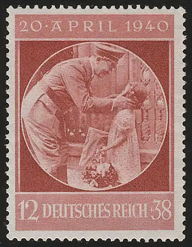 744 Hitlers Geburtstag 1940 - Marke postfrisch **