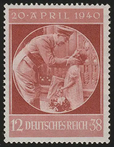 744 Hitlers Geburtstag 1940 - Marke postfrisch **