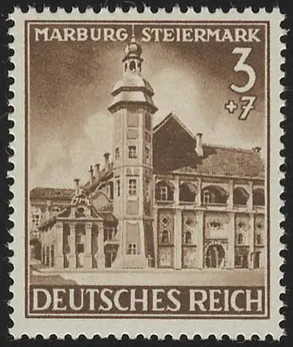 806 Eingliederung Marburg/Steiermark 3+7 Pf, postfrisch **