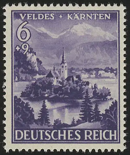 807 Eingliederung Veldes/Kärnten 6+9 Pf **