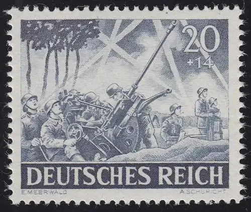 838y Tag der Wehrmacht / Heldengedenktag Leichte Flak 20 Pf **