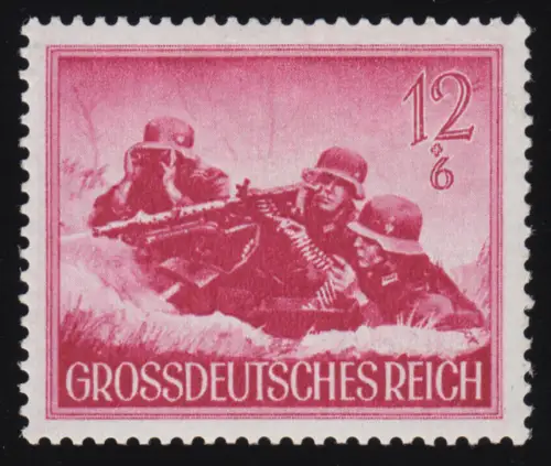 879x Heldengedenktag MG-Schützen 12 Pf senkrecht geriffelt, postfrisch **
