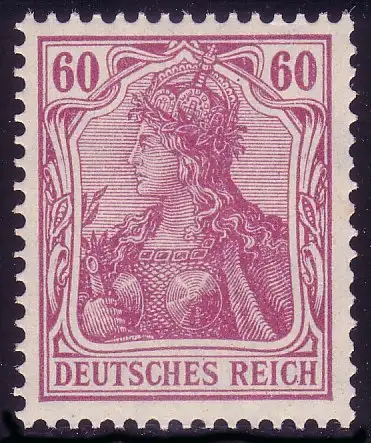 92Ia Germania 60 Pf, Friedensdruck, postfrisch ** einwandfrei, FA Jäschke-L. BPP