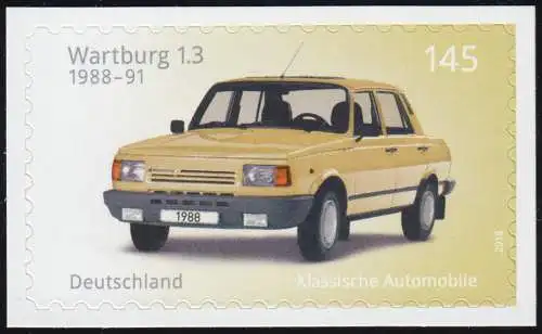 3378 Automobile - Wartburg 1.3., sk auf neutraler Folie, 10 Einzelmarken, **