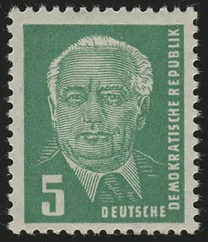 322za XI Wilhelm Pieck 5 Pf Wz.2 XI, postfrisch **