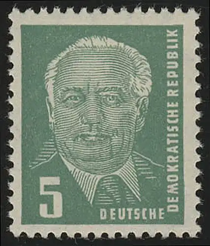 322zb XI Wilhelm Pieck 5 Pf Wz.2 XI, postfrisch **