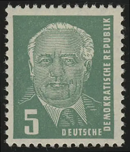 322zb XI Wilhelm Pieck 5 Pf Wz.2 XI, postfrisch **