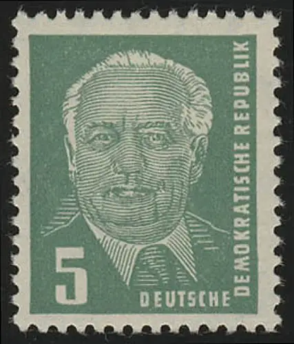 322zb XI Wilhelm Pieck 5 Pf Wz.2 XI, postfrisch **