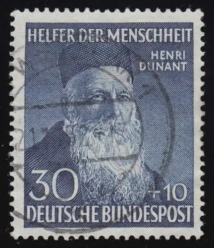 159 Henri Dunant 30+10 Pf, gestempelt O