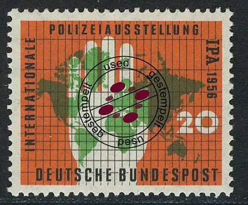 240 Polizeiausstellung, gestempelt O