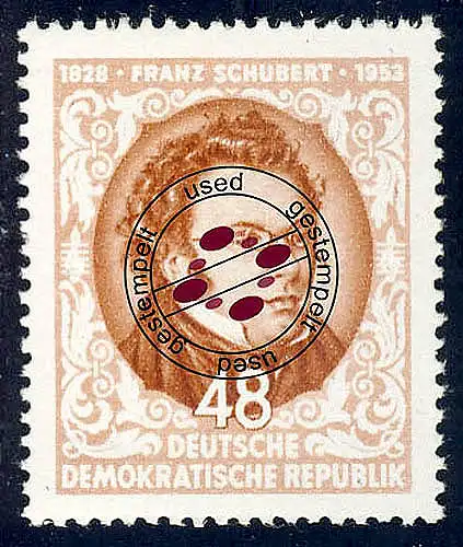 404 YI Franz Schubert Wz.2 YI, gestempelt O