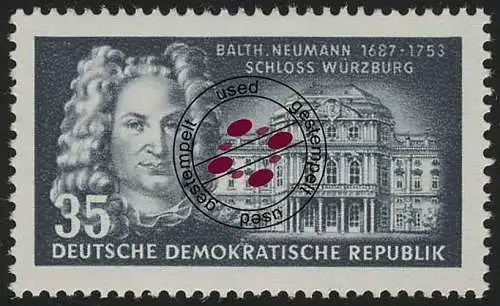 383 XII Balthasar Neumann 35 Pf Wz.2 XII O