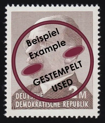 1482a Walter Ulbricht 2 M, gestempelt O