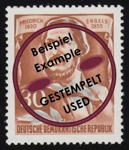 489A Friedrich Engels 30 Pf, gestempelt O