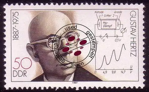 3094 Bedeutende Persönlichkeiten 50 Pf Gustav Hertz O