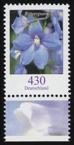 2435 Blumen 430 C Feldrittersporn aus Bogen, postfrisch **