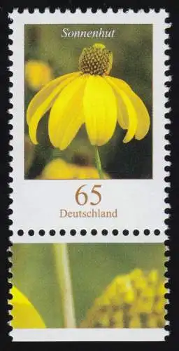 2524 Blumen 65 C Sonnenhut aus Bogen, postfrisch **