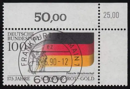 1463 Schwarz-Rot-Gold Deutsche Burschenschaften - KBWZ O FfM