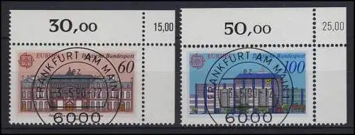 1461-1462 Europa CEPT 1990 Postalische Einrichtungen - KBWZ O FfM