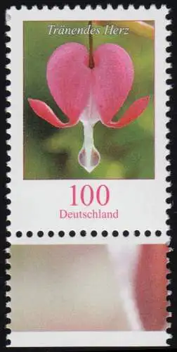 2547 Blumen 100 C Tränendes Herz aus Bogen, postfrisch **