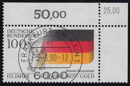 1463 Schwarz-Rot-Gold Deutsche Burschenschaften - KBWZ O FfM