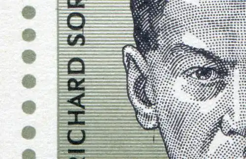 Block 44 Richard Sorge 1976 mit PLF verbundenes SO und Strich am Ohr, **