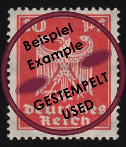 357X Reichsadler 10 Pfennig gestempelt O