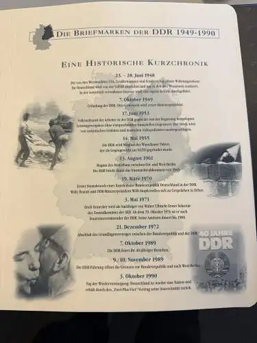 DDR 1976-1990 im zwei SF-Vordruck-Ringbindern aus Borek-Abo, postfrisch **
