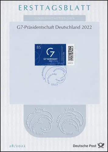 ETB 28/2022 G7-Präsidentschaft Deutschland 2022