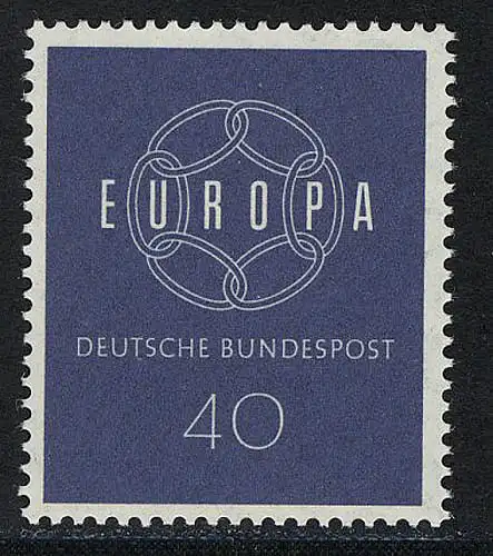 321 Europa 40 Pf Kette, postfrisch **