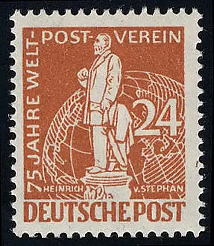 37 Weltpostverein Stephan 24 Pf postfrisch ** geprüft