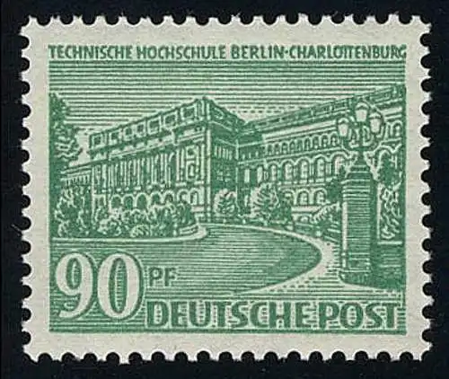 56 Berliner Bauten 90 Pf, postfrisch **