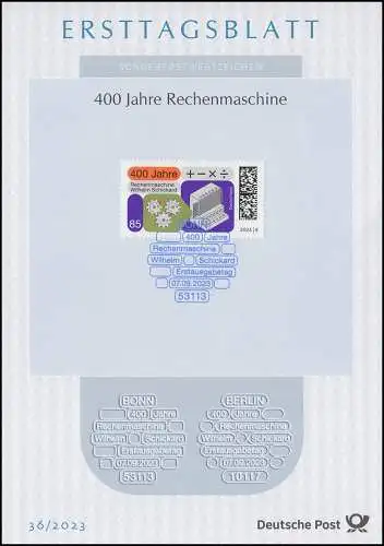 ETB 36/2023 400 Jahre Rechenmaschine