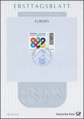 ETB 19/2023 EUROPA, Frieden