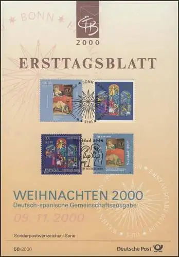 ETB 50/2000 Weihnachten, Krippen (mit Spanien!)