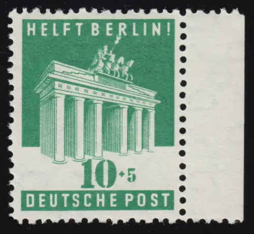 Bizone 101D Berlin-Hilfe 10 Pf., postfrisch **