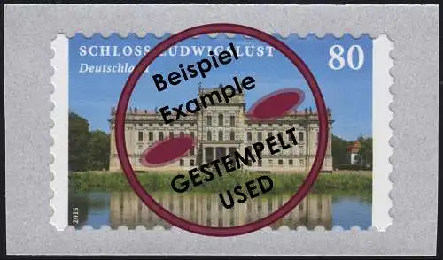 3128II Burgen und Schlösser: Schloss Ludwigslust selbstklebend von der Rolle, O