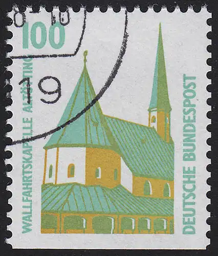 1406D v Sehenswürdigkeiten 100 Pf Wallfahrtskapelle Altötting, gestempelt O