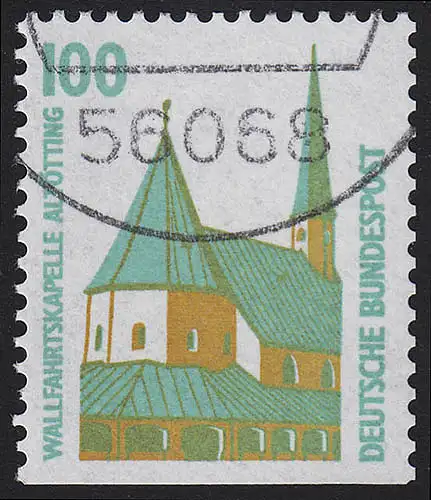 1406D u Sehenswürdigkeiten 100 Pf Wallfahrtskapelle Altötting, gestempelt O