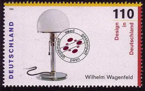 2003 Design aus Block: Tischleuchte O gestempelt