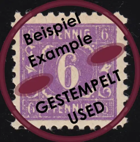 SBZ 9a Freimarke 6 Pf dunkelrotviolett auf weißem Papier, O